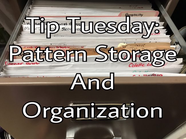 Tip Tuesday Pattern Storage And Organization Sewing With Sarah